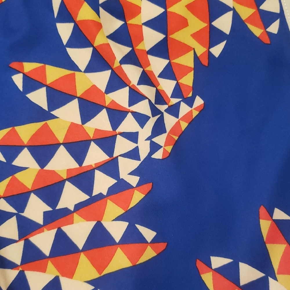 Adidas X Farm Rio Women's Psychedelic Wave Blue Leggings - Picture 7 of 11